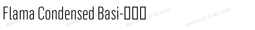 Flama Condensed Basi字体转换